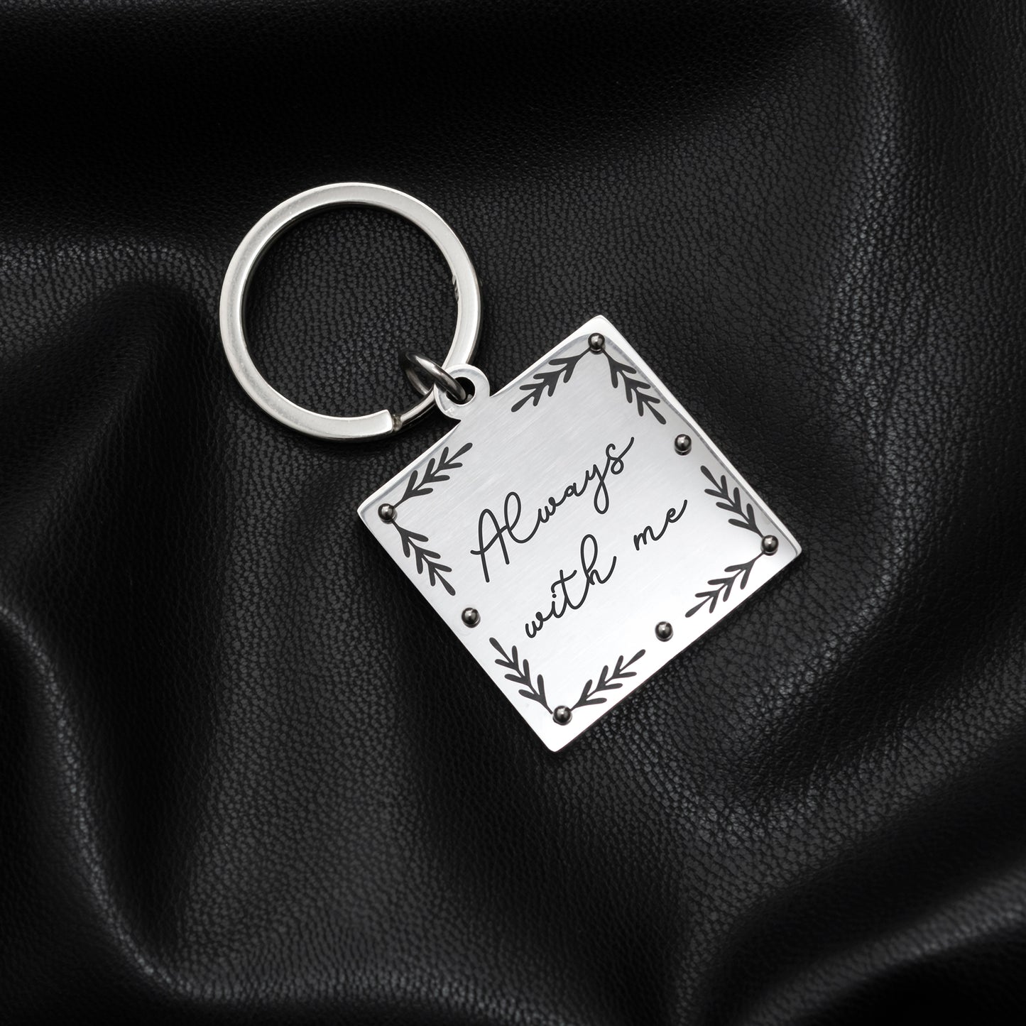 Memorial Keychain - Handwriting or Font Engraving