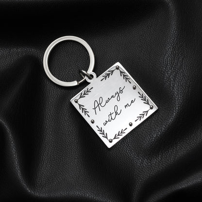 Memorial Keychain - Handwriting or Font Engraving