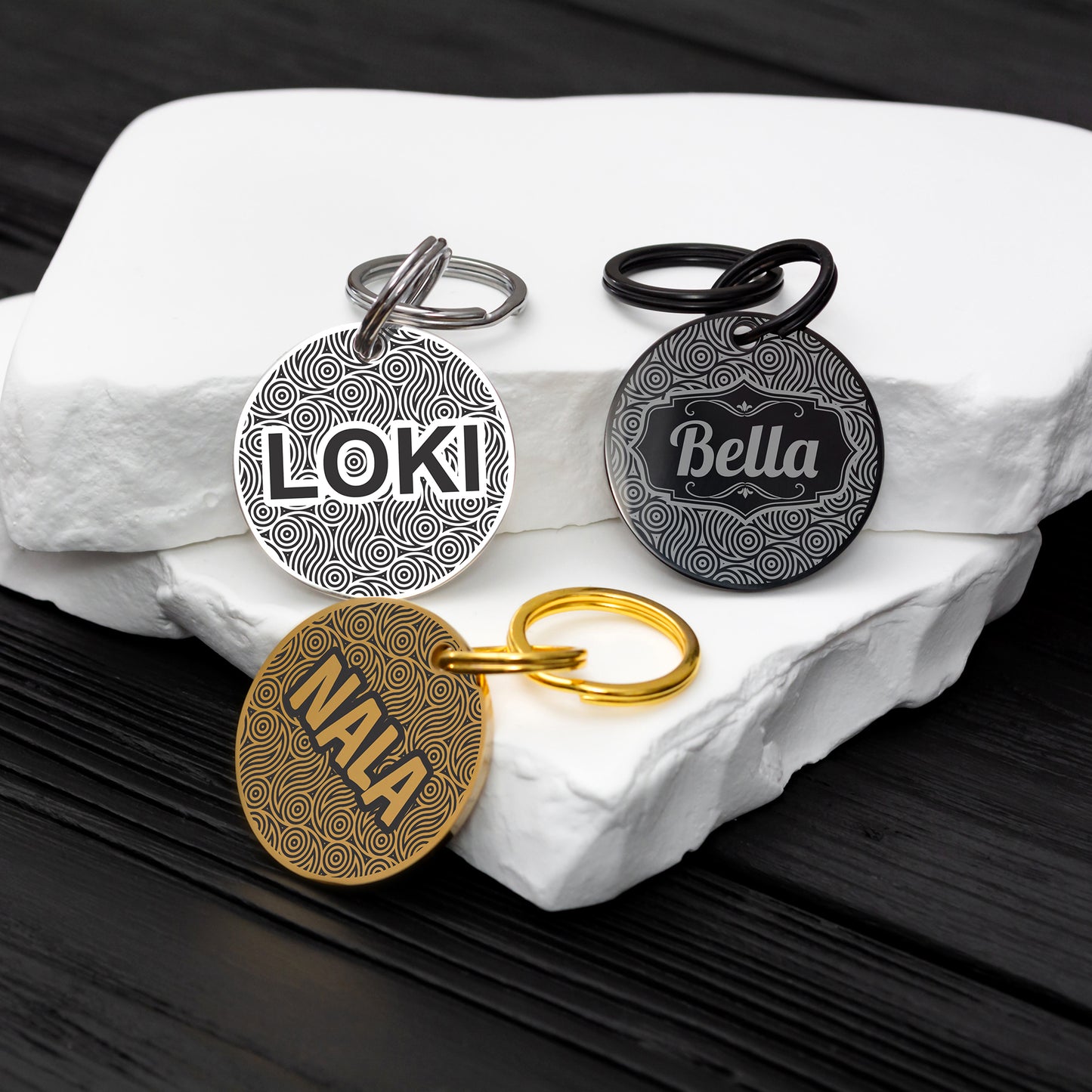 Double Sided Pet Tag - Custom Engraved ID with Phone Number