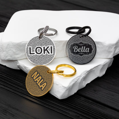 Double Sided Pet Tag - Custom Engraved ID with Phone Number
