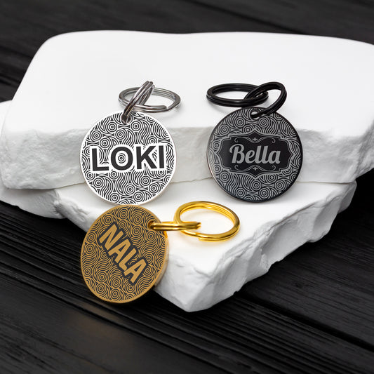 Double Sided Pet Tag - Custom Engraved ID with Phone Number