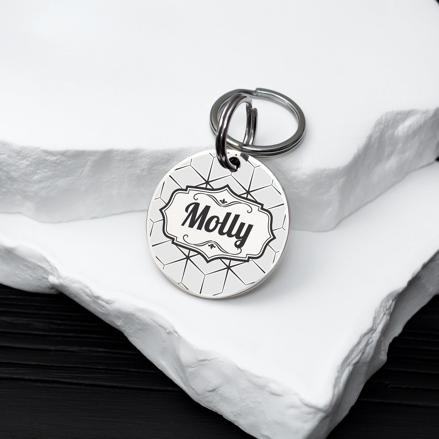 Custom Cat and Dog Tag - Stainless Steel Engraved Pet
