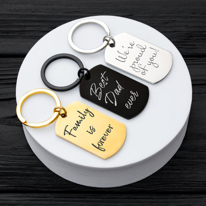 Family Handwriting Keychain - Personalized Gift for Parents