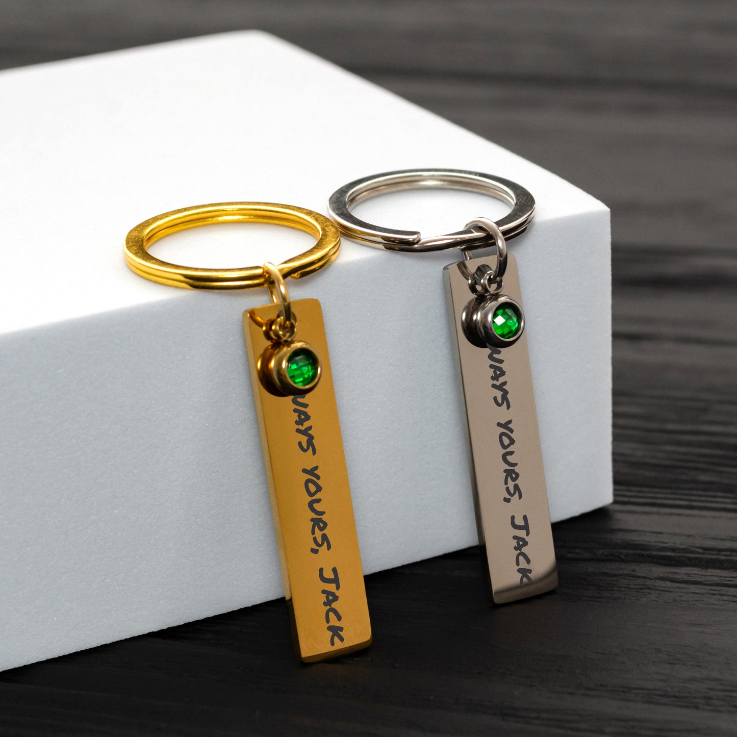 Memorial Keychain - Handwriting or Font Engraving