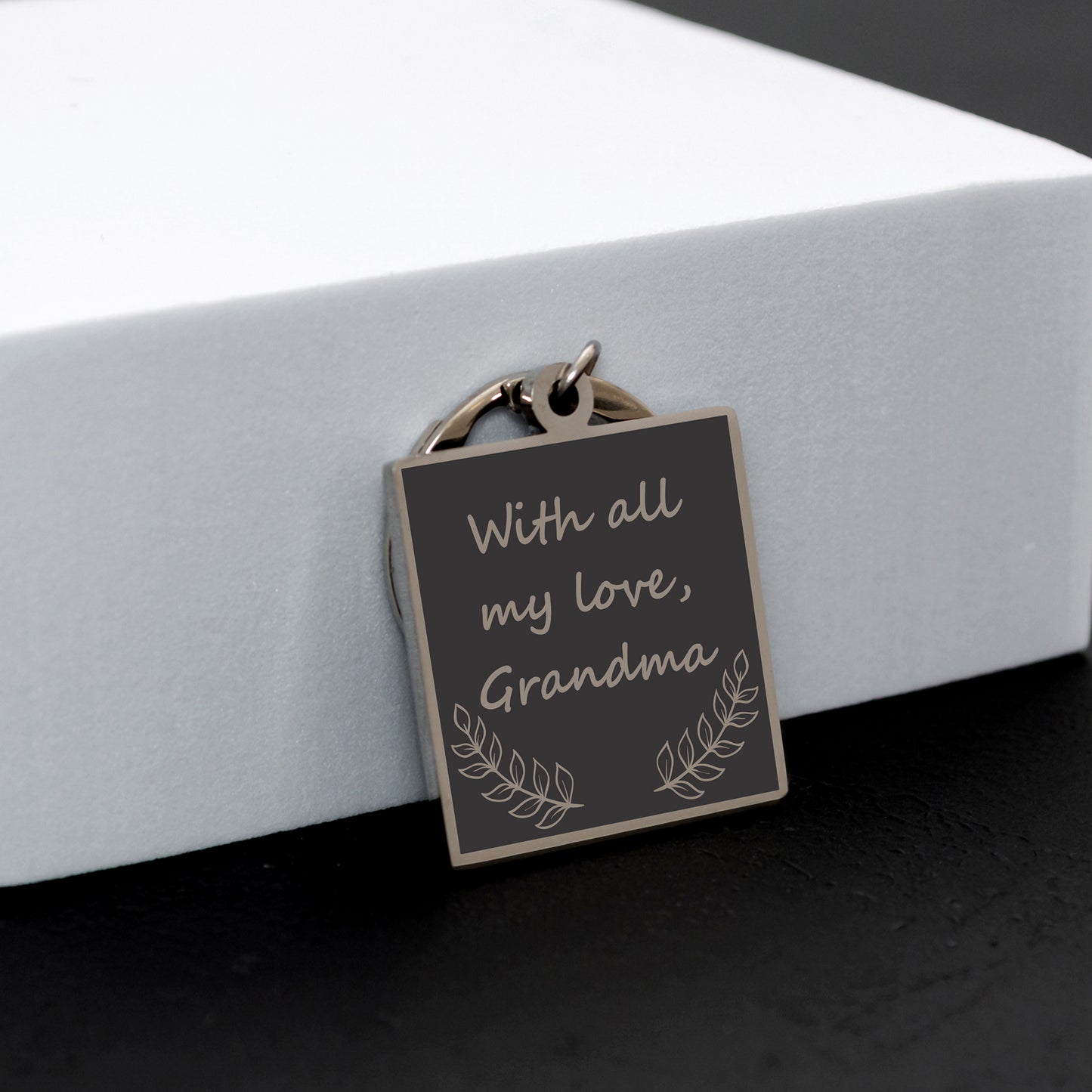 Family Keepsake Keychain - Custom Engraved Message