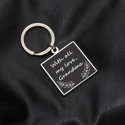 Family Keepsake Keychain - Custom Engraved Message