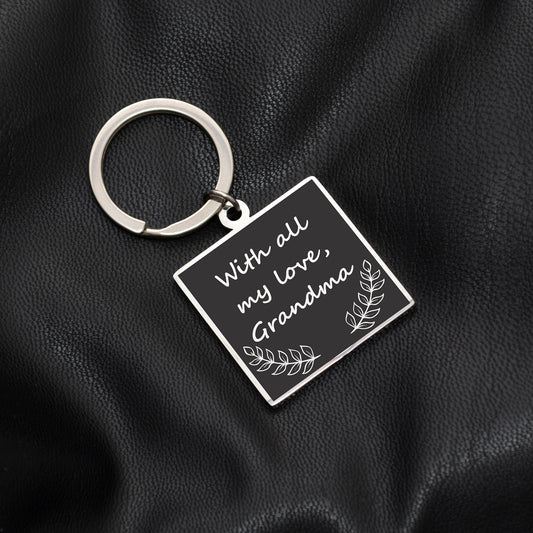 Family Keepsake Keychain - Custom Engraved Message