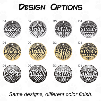 Personalized Dog and Cat Tag - Stainless Steel Engraved Pet ID Tag
