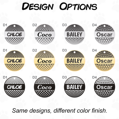 Custom Dog Tag - Engraved Double Sided Pet ID Tag with Phone