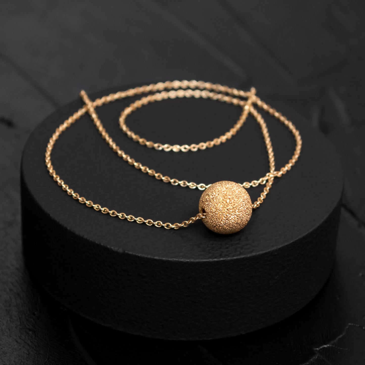 Elegant Silver or Gold-Filled Necklace with Delicate Bead