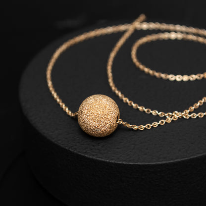 Elegant Silver or Gold-Filled Necklace with Delicate Bead