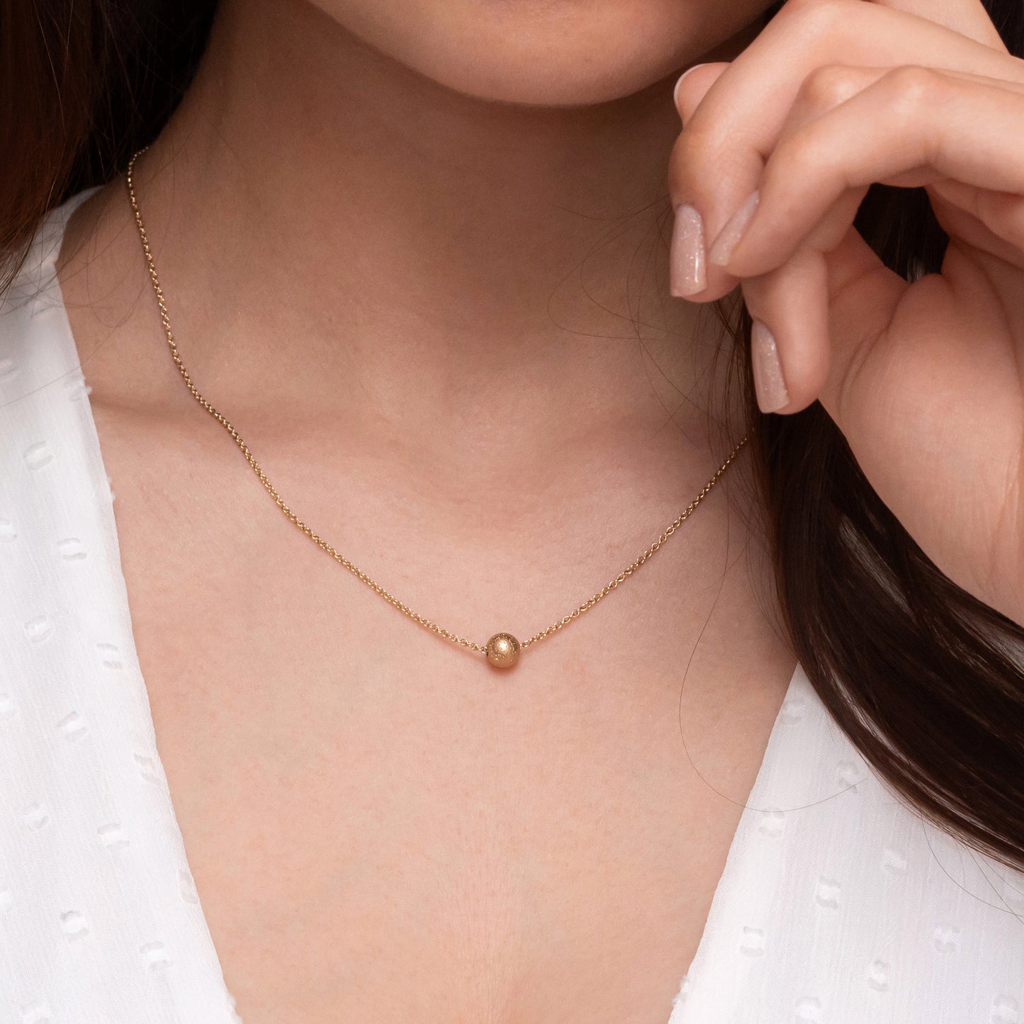 Stunning Gold-Filled Necklace with Dainty Bead