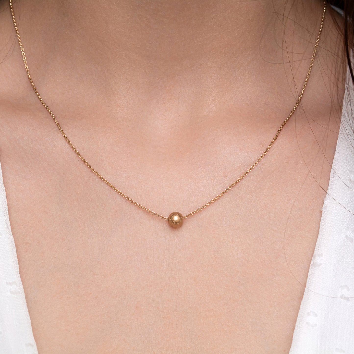 Stunning Gold-Filled Necklace with Dainty Bead