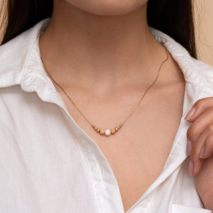 Dainty Opal Necklace - Customizable in Beautiful Silver or Gold-Filled