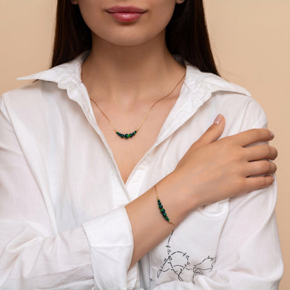 Beautiful Opal Bead Necklace and Bracelet Set - Choose Silver or Gold-Filled for a Refined Look