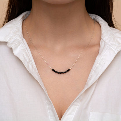 Timeless Silver or Gold-Filled Necklace with Stunning Onyx Beads