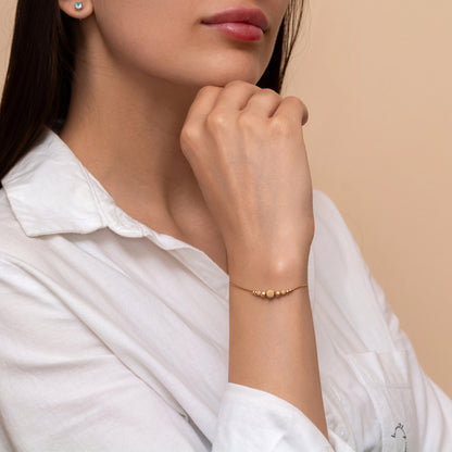 Delicate Silver or Gold-Filled Bracelet with Beautiful Beads