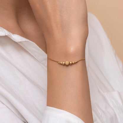 Delicate Silver or Gold-Filled Bracelet with Beautiful Beads