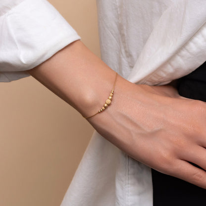 Delicate Silver or Gold-Filled Bracelet with Beautiful Beads