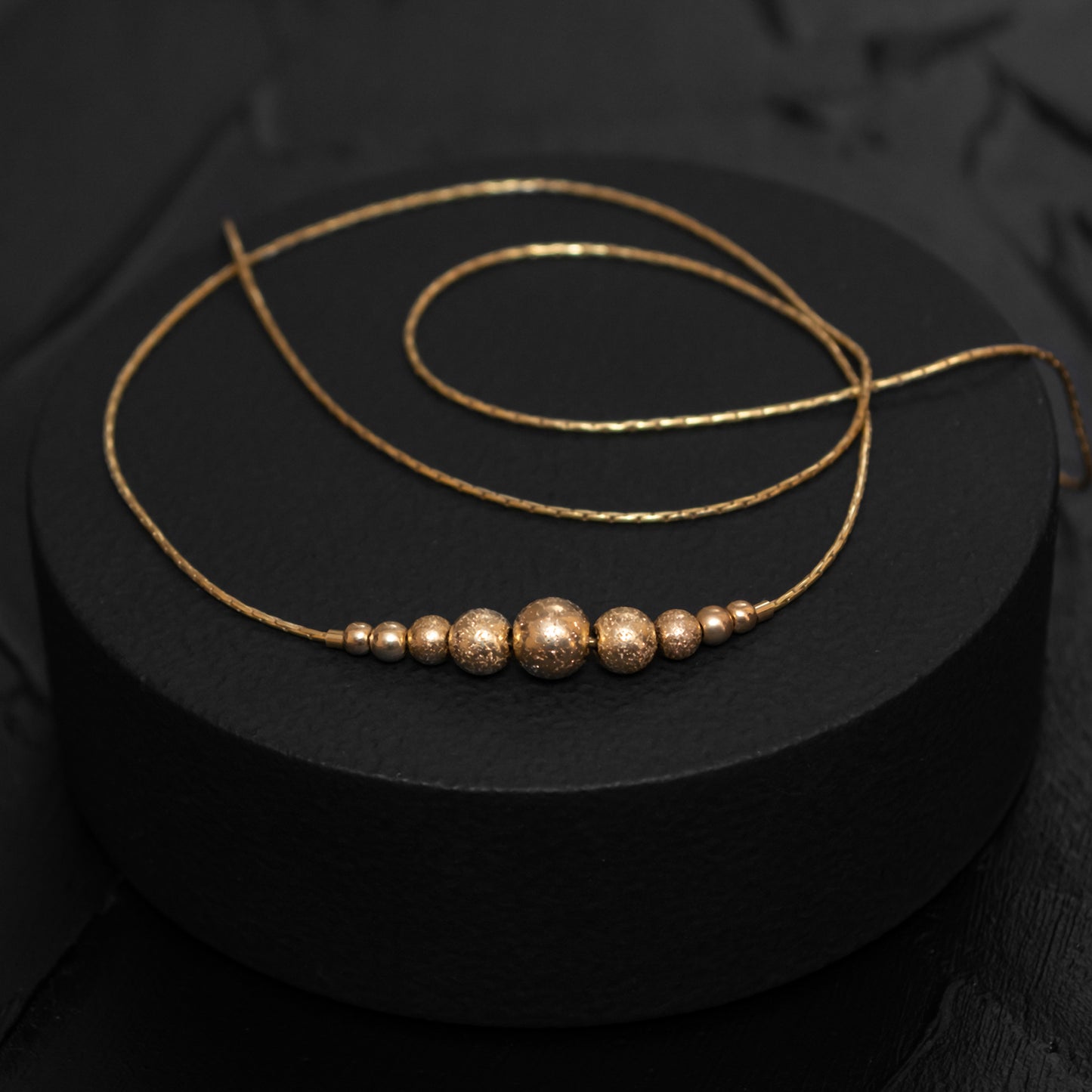 Delicate Gold-Filled Necklace with Beautiful Beads