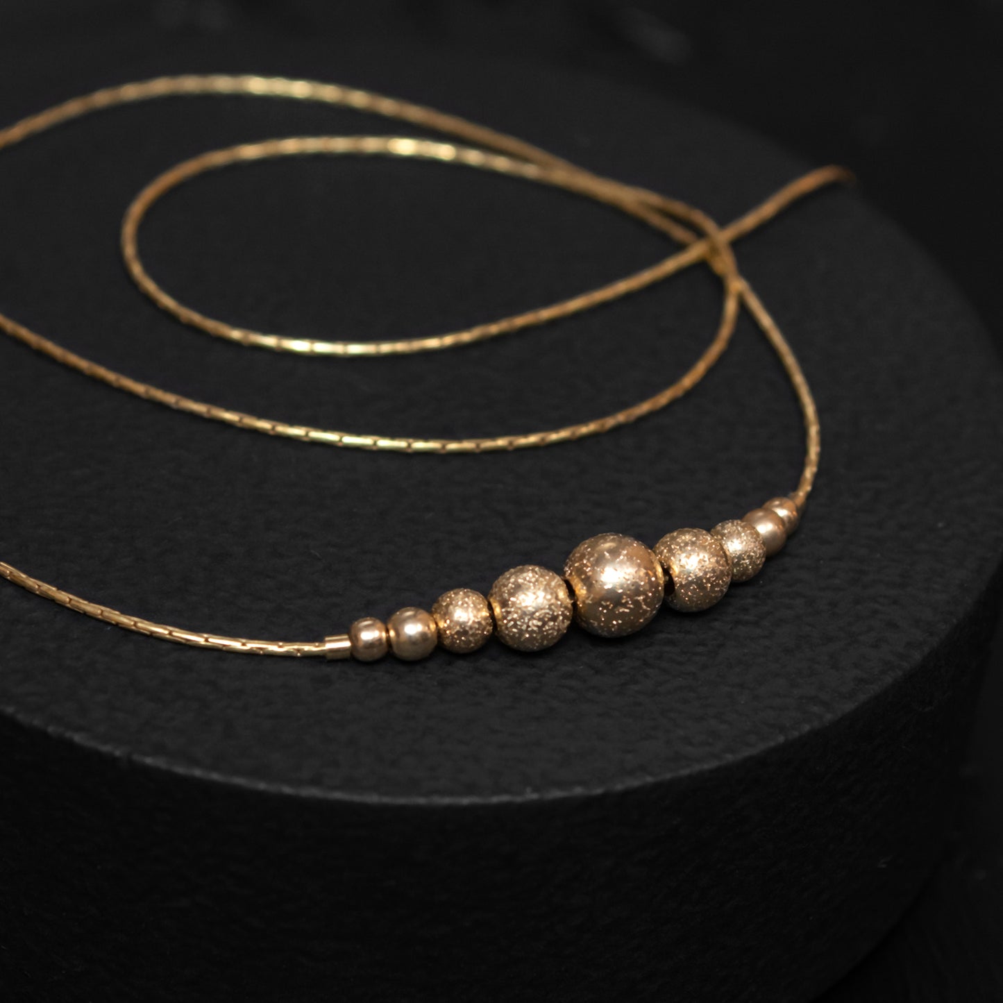 Delicate Gold-Filled Necklace with Beautiful Beads