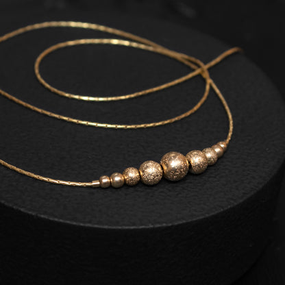 Delicate Gold-Filled Necklace with Beautiful Beads