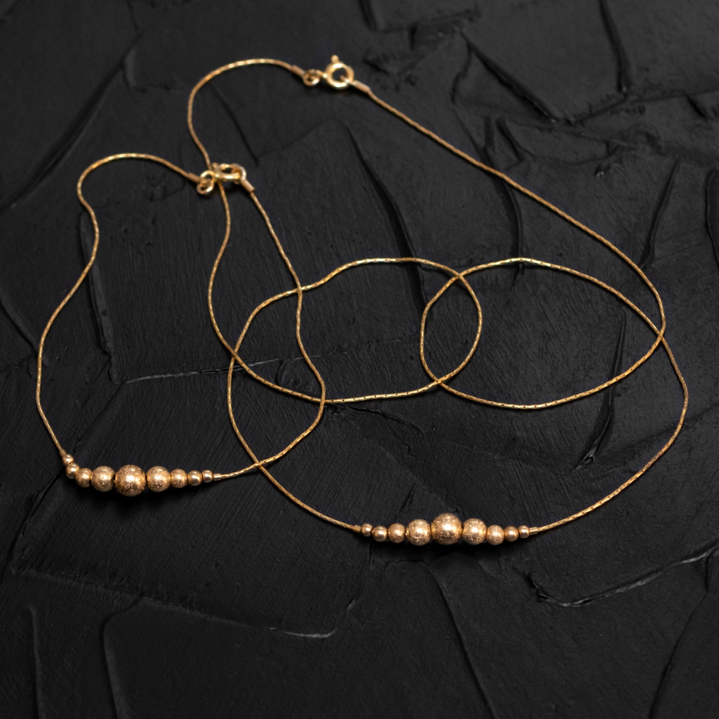 Refined Gold-Filled Necklace and Bracelet Set with Elegant Beads