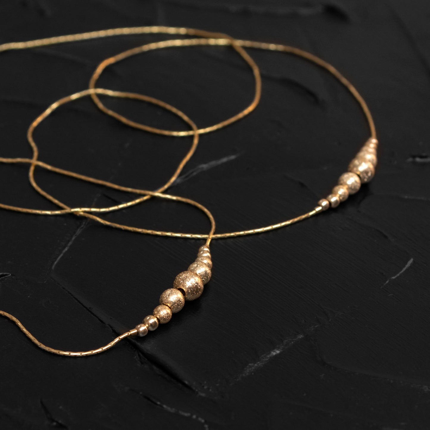 Refined Gold-Filled Necklace and Bracelet Set with Elegant Beads