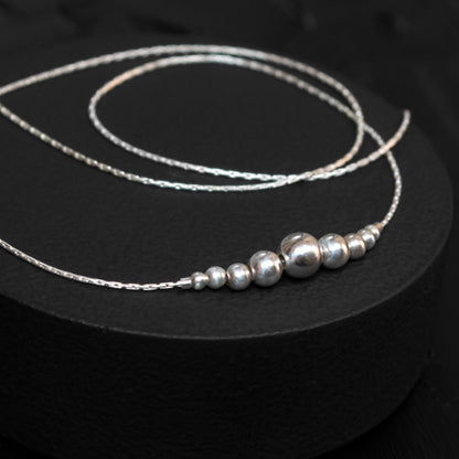 Delicate Bead Necklace - Choose Silver or Gold-Filled for a Dainty Look