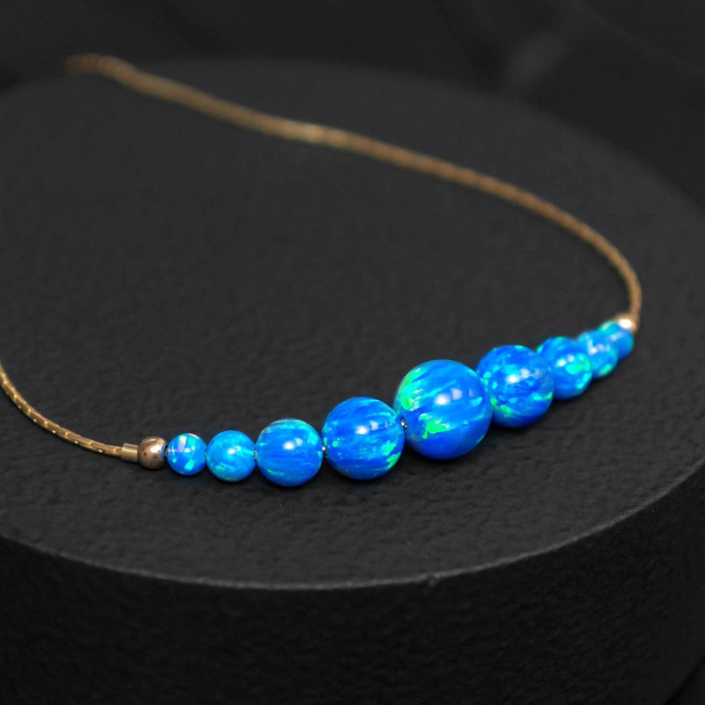 Refined Silver or Gold-Filled Bracelet with Elegant Opal Beads