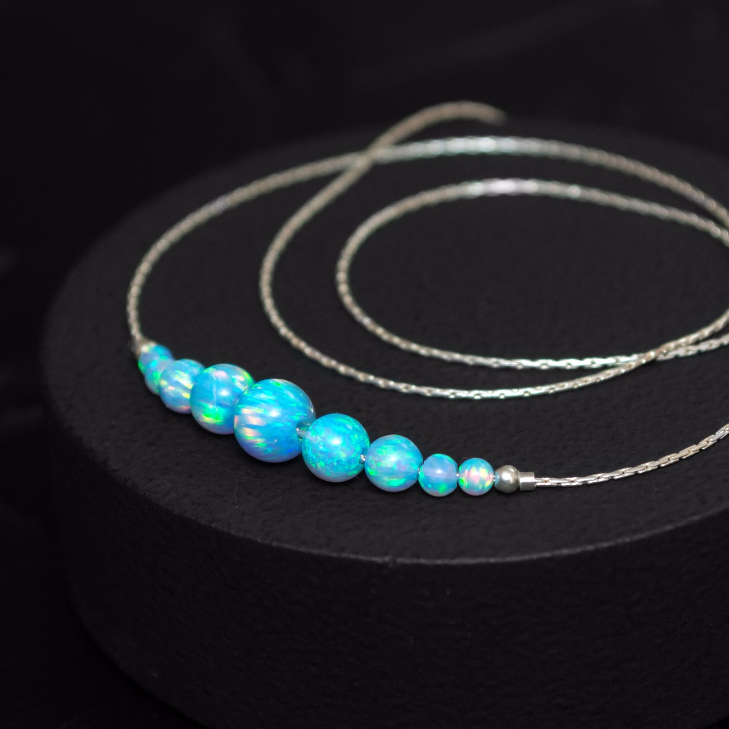 Timeless Silver or Gold-Filled Necklace with Stunning Opal Beads