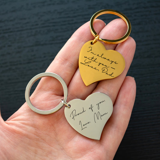 Real Handwriting Keychain – Personalized Long Distance Gift