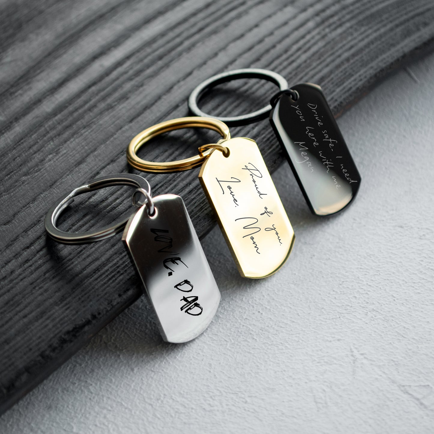 Memorial Handwriting Keychain – Engraved Sentimental Keepsake