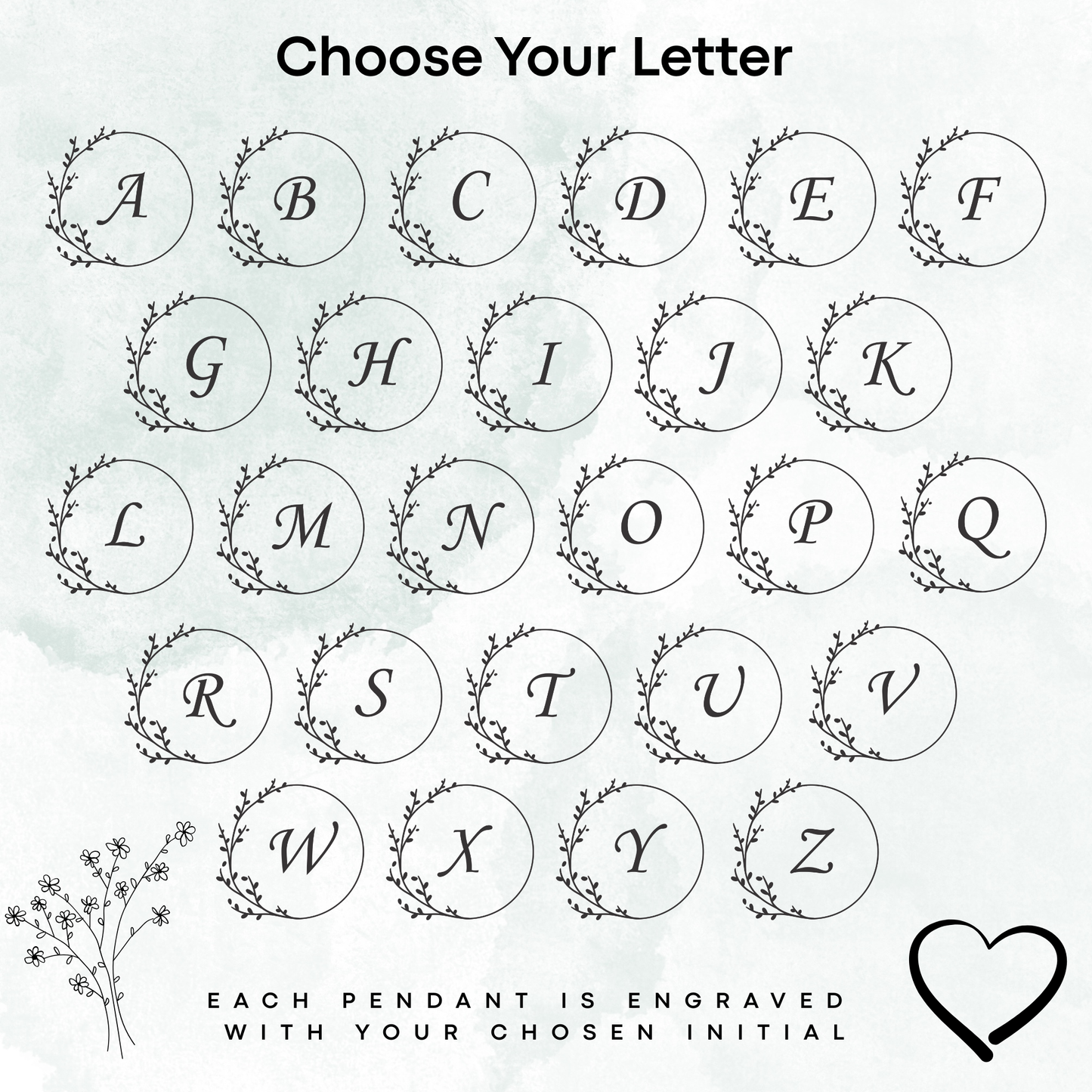 Monogram Necklace – Personalized Initial Jewelry