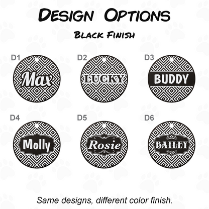 Engraved Dog Tag - Personalized Pet Collar Tag with ID