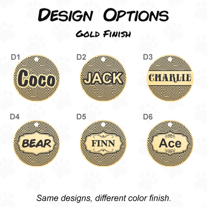 Custom Dog Tag - Engraved Double Sided Pet ID Tag with Phone