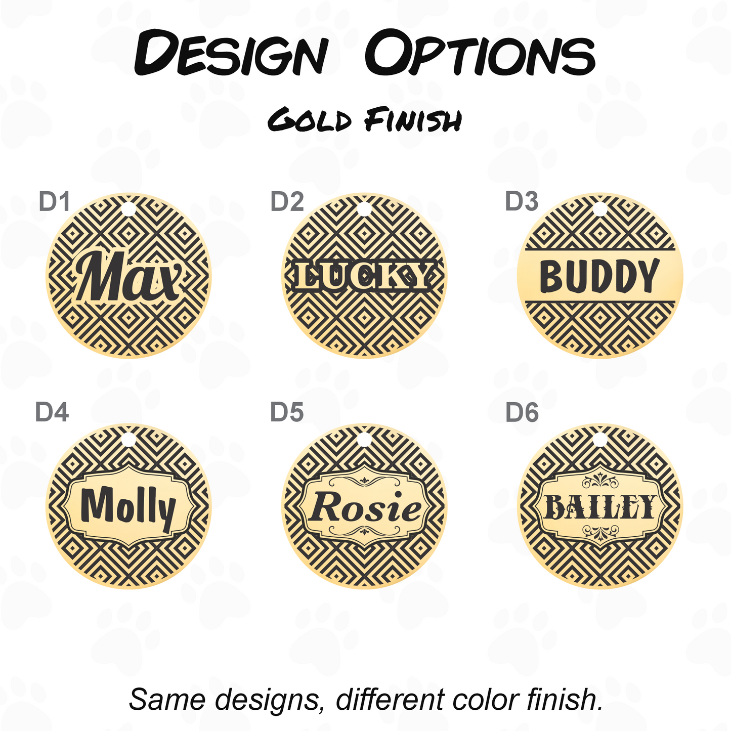 Engraved Dog Tag - Personalized Pet Collar Tag with ID