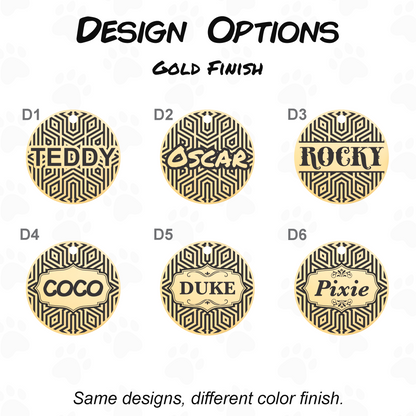 Stainless Steel Dog ID Tag - Custom Engraved Pet Tag