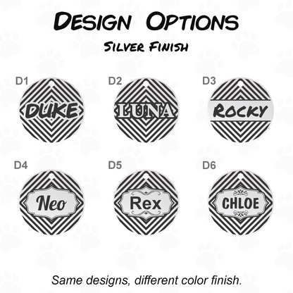 Personalized Dog and Cat Tag - Stainless Steel Engraved Pet ID Tag
