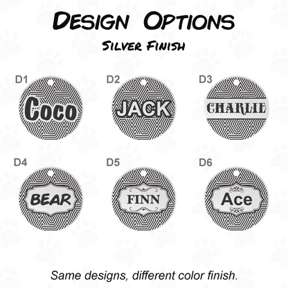 Custom Dog Tag - Engraved Double Sided Pet ID Tag with Phone