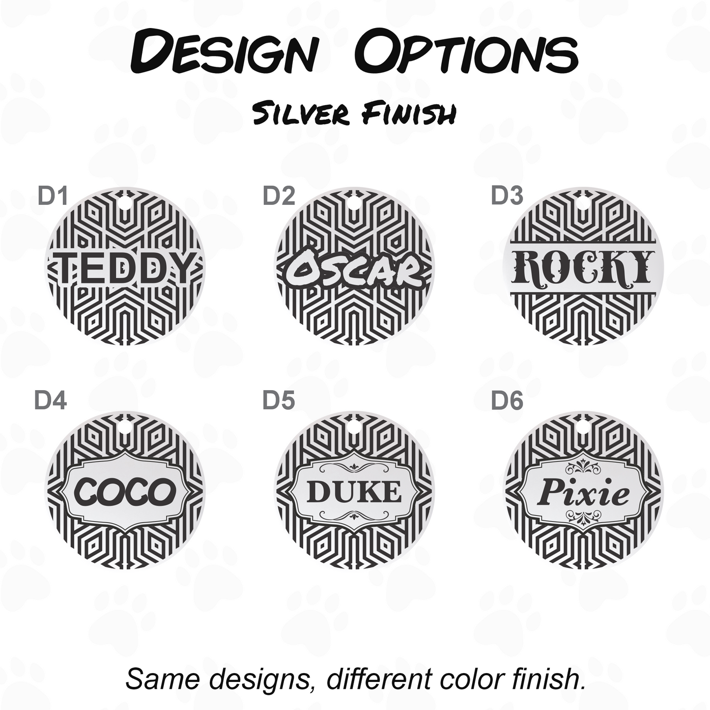 Stainless Steel Dog ID Tag - Custom Engraved Pet Tag
