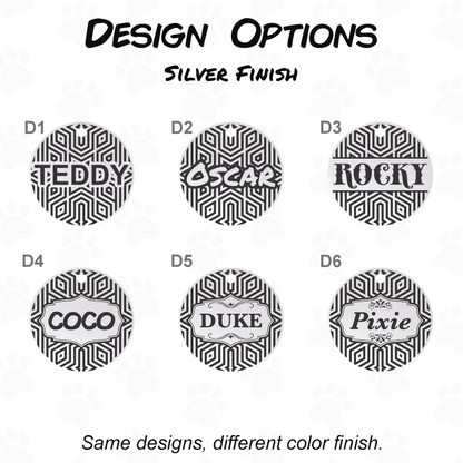 Stainless Steel Dog ID Tag - Custom Engraved Pet Tag