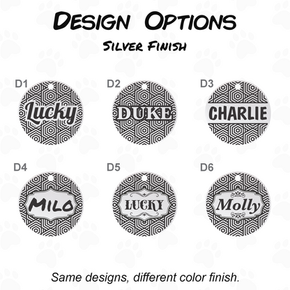 Custom Dog Tag - Engraved Double Sided Pet ID Tag with Phone