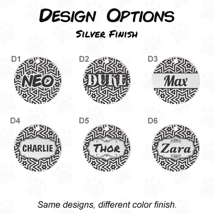 Custom Cat and Dog Tag - Stainless Steel Engraved Pet ID