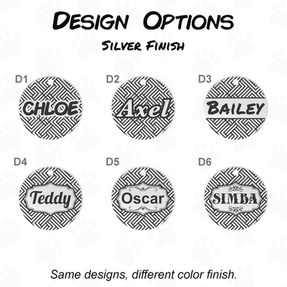 Personalized Dog and Cat Tag - Stainless Steel Engraved Pet ID Tag