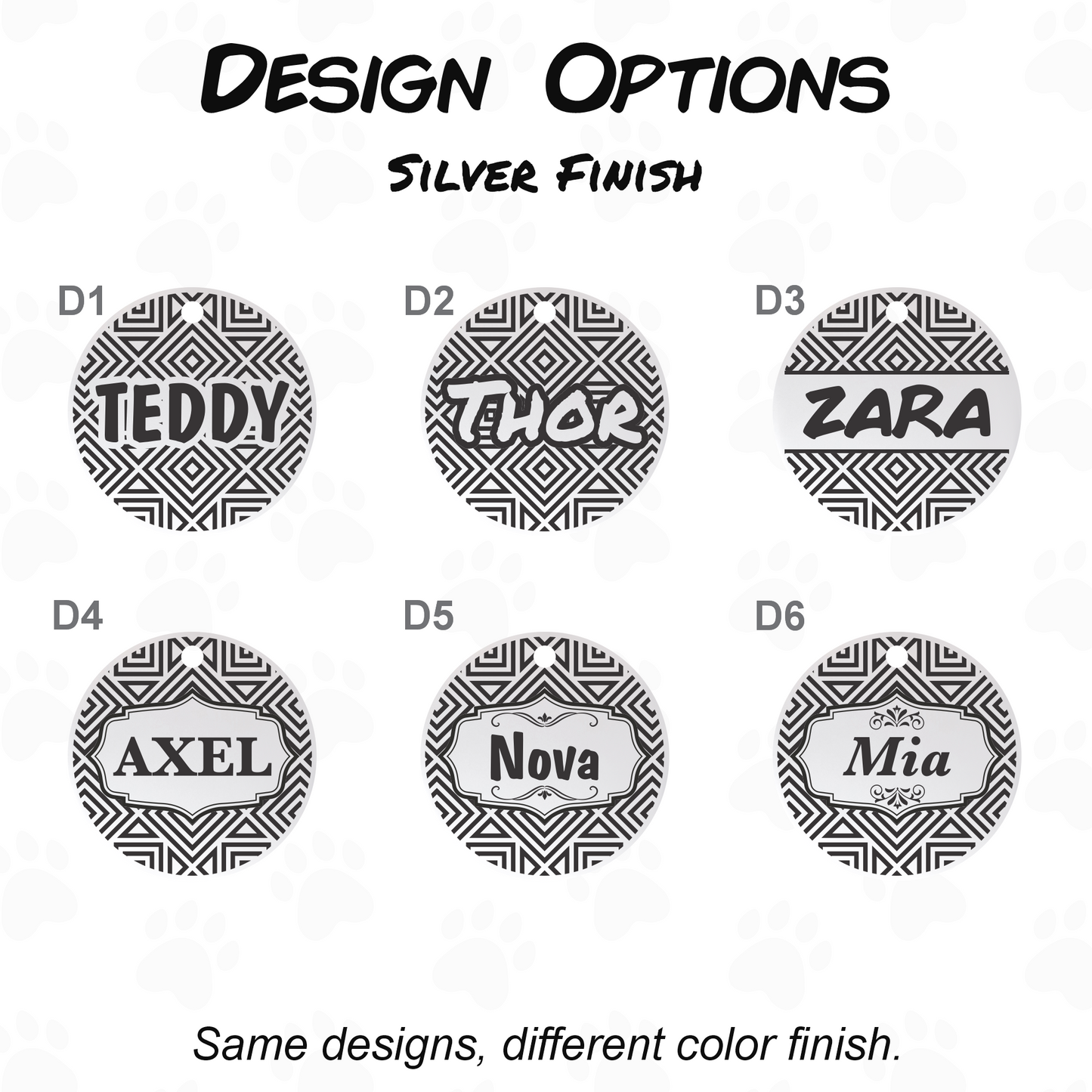 Stainless Steel Dog ID Tag - Custom Engraved Pet Tag
