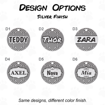 Stainless Steel Dog ID Tag - Custom Engraved Pet Tag