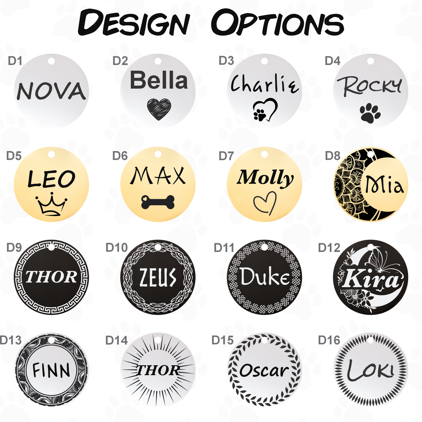 Stainless Steel Dog ID Tag - Custom Engraved Pet Tag
