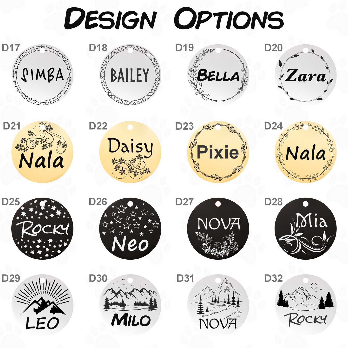 Stainless Steel Dog ID Tag - Custom Engraved Pet Tag