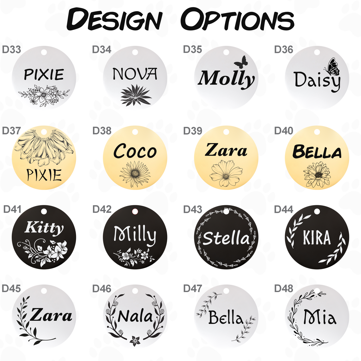 Stainless Steel Dog ID Tag - Custom Engraved Pet Tag